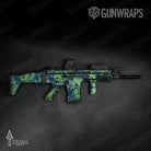 Tactical Prym1 Camo Blue Tang Gun Skin Vinyl Wrap