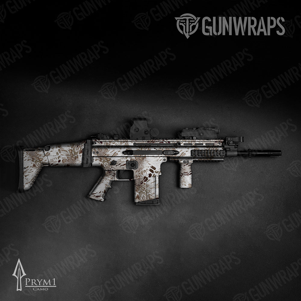 Tactical Prym1 Camo White Out Gun Skin Vinyl Wrap