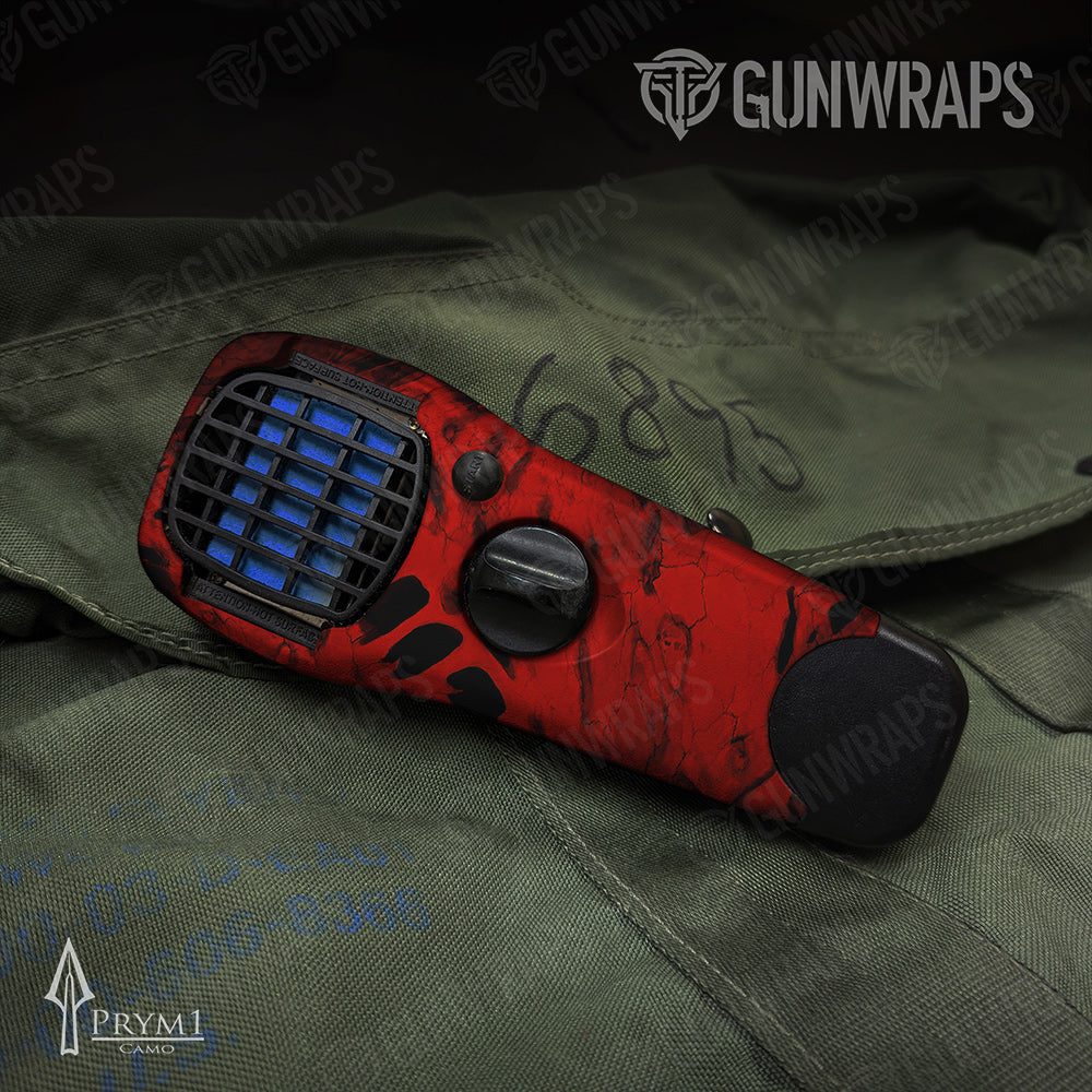 Thermacell Prym1 Camo Red Hunt Gun Skin Vinyl Wrap
