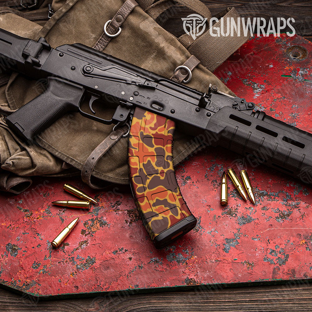 Old School Duck Autumn Gun Skin Vinyl Wrap