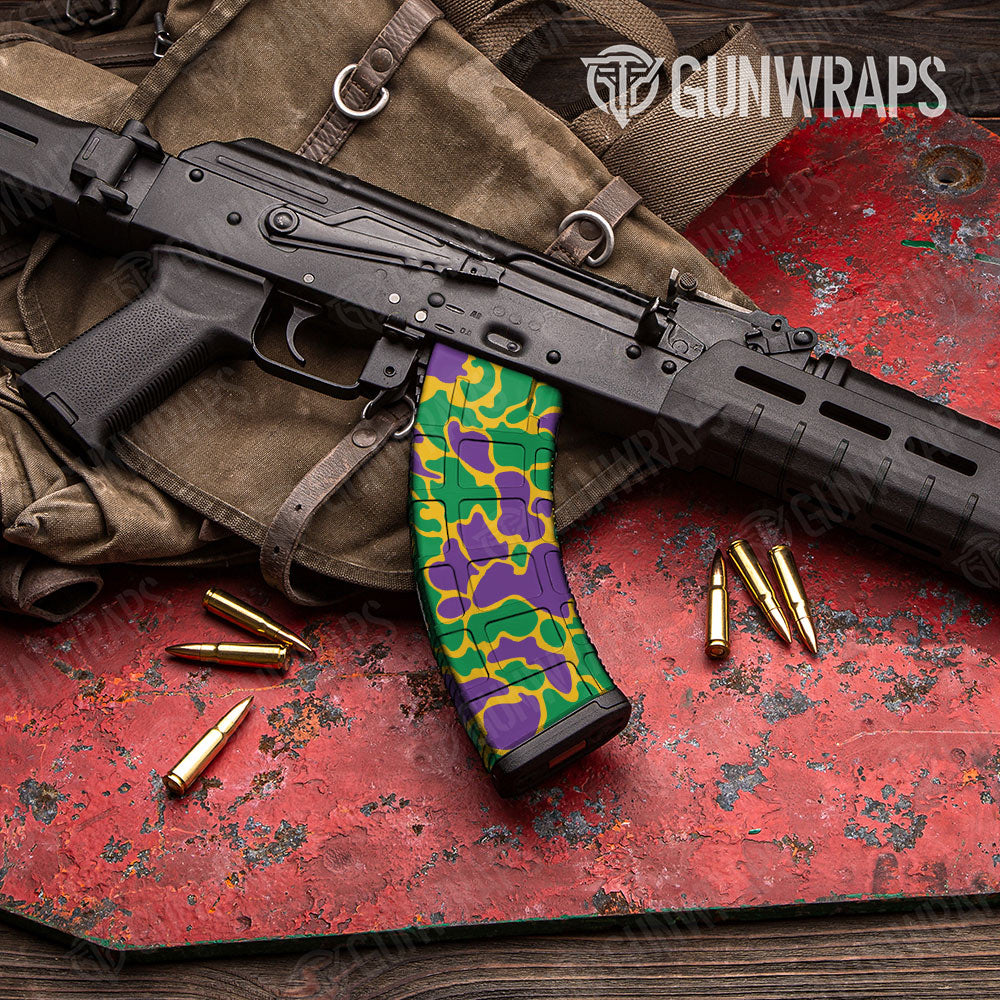 Old School Duck Mardi Gras Gun Skin Vinyl Wrap
