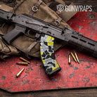 Old School Duck Yellow Tiger Gun Skin Vinyl Wrap