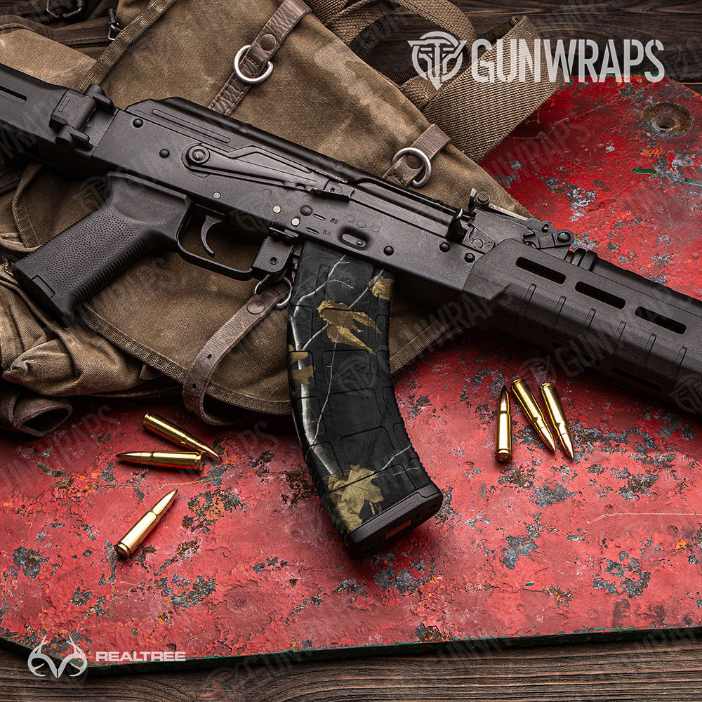 AK-47 Mag Realtree XTRA Colors Black Camo Gun Skin Vinyl Wrap