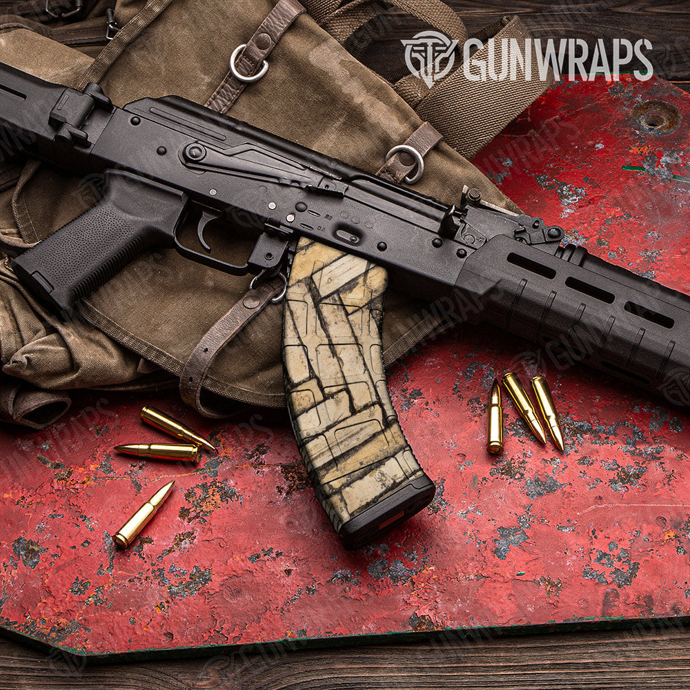 Woodgrain Amsterdam Gun Skin Vinyl Wrap