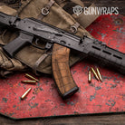 Woodgrain Dallas Gun Skin Vinyl Wrap