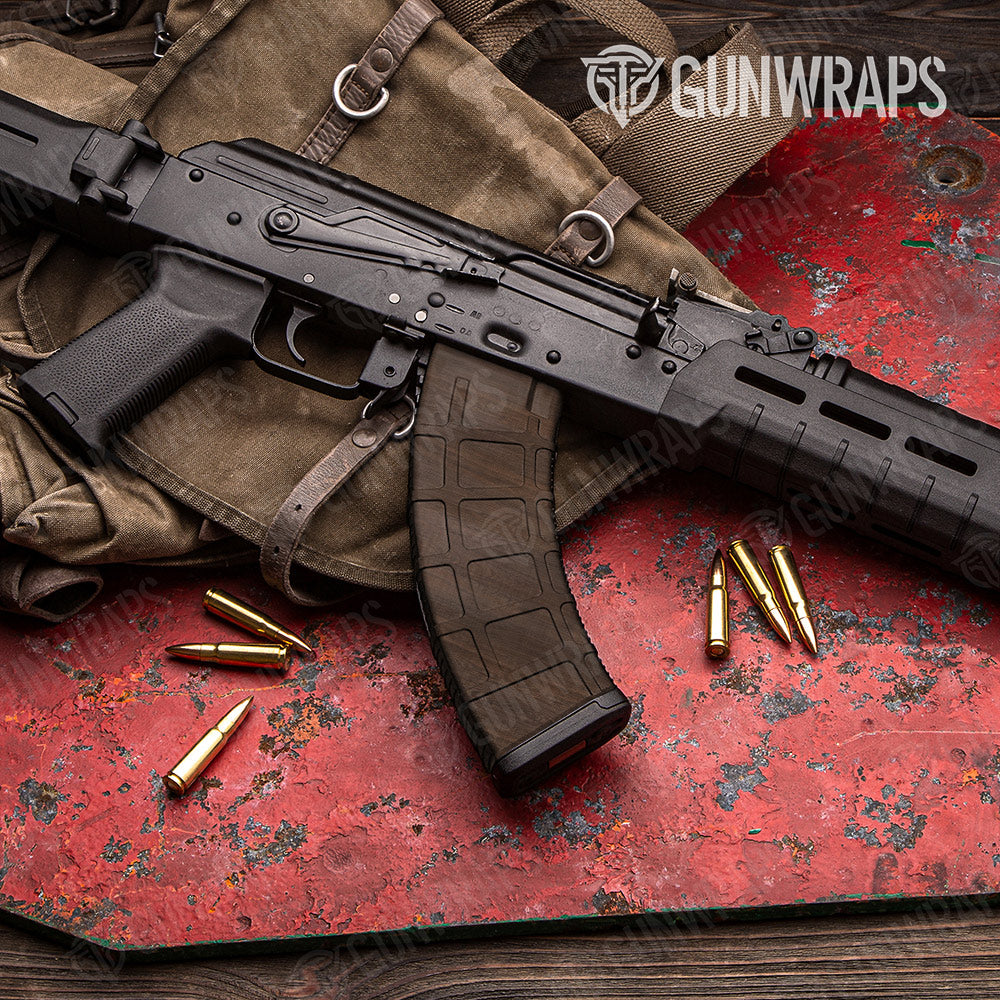 Woodgrain Recife Gun Skin Vinyl Wrap