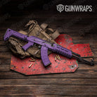 AK 47 Hex Electric Purple Gun Skin Vinyl Wrap