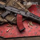 AK 47 Mag Hex Electric Red Gun Skin Vinyl Wrap