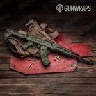 Old School Duck Army Green Gun Skin Vinyl Wrap
