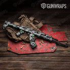 Old School Duck Green Tiger Gun Skin Vinyl Wrap
