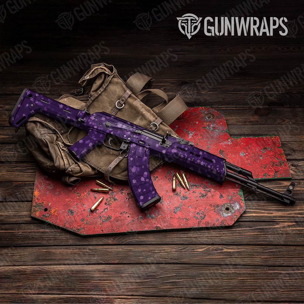 AK 47 Paintball Elite Purple Gun Skin Vinyl Wrap