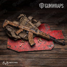 AK-47 Realtree Aspect Burnt Orange Camo Gun Skin Vinyl Wrap