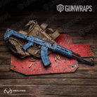 AK-47 Realtree Aspect Ocean Blue Camo Gun Skin Vinyl Wrap