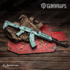 AK-47 Realtree Aspect Teal Waters Camo Gun Skin Vinyl Wrap