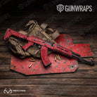 AK-47 Realtree Fishing Red Camo Gun Skin Vinyl Wrap