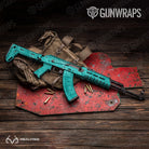 AK-47 Realtree Fishing Tiffany Blue Camo Gun Skin Vinyl Wrap