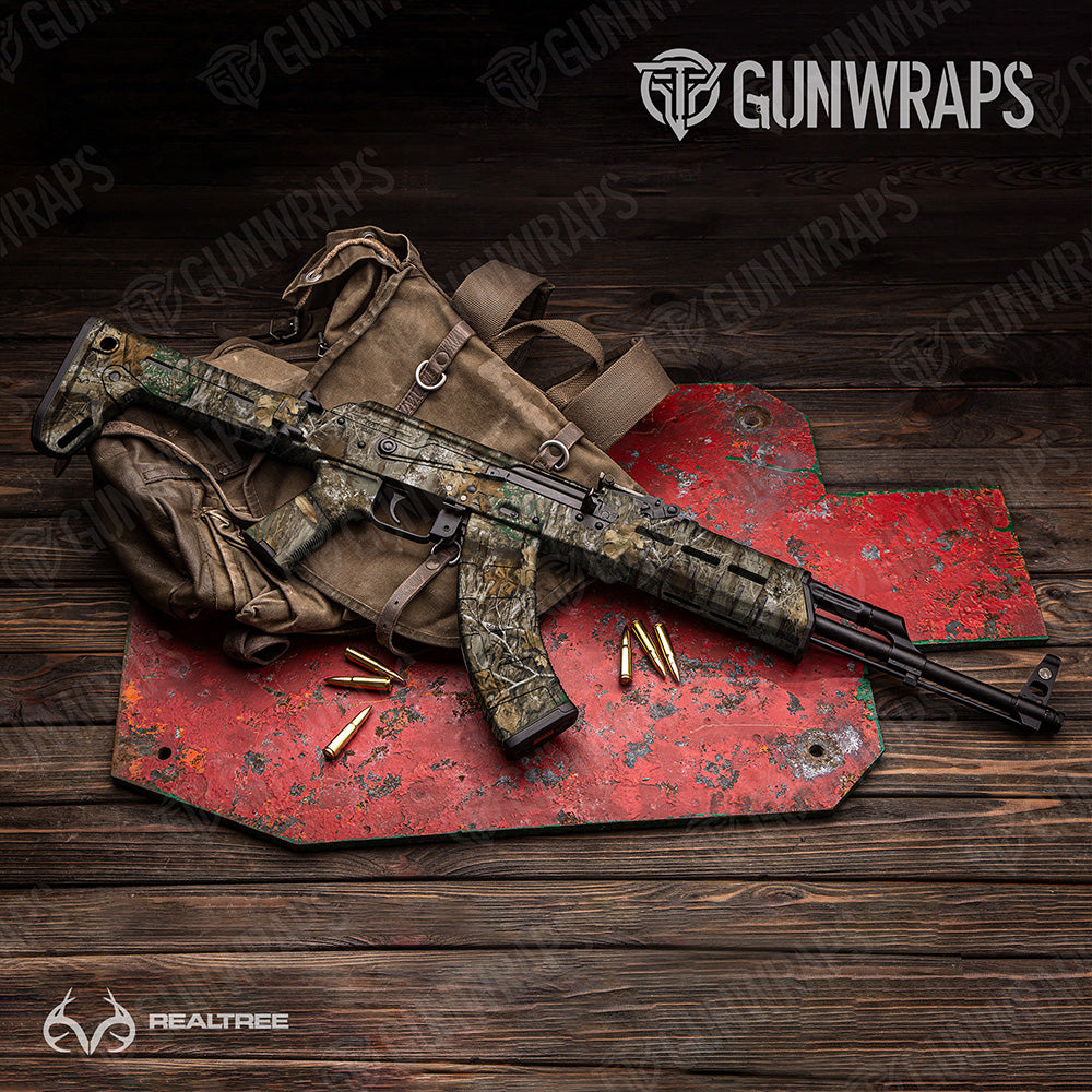 AK-47 Realtree XL Edge Camo Gun Skin Vinyl Wrap