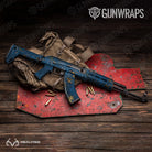 AK-47 Realtree XTRA Colors Blue Camo Gun Skin Vinyl Wrap