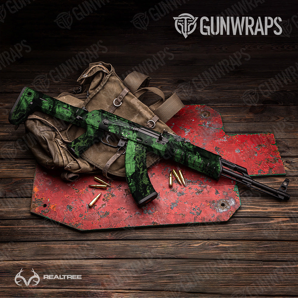 AK 47 Realtree WAV3 Monster Camo Gun Skin Vinyl Wrap