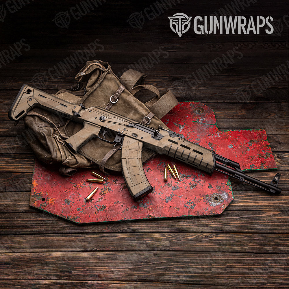 Woodgrain Budapest Gun Skin Vinyl Wrap
