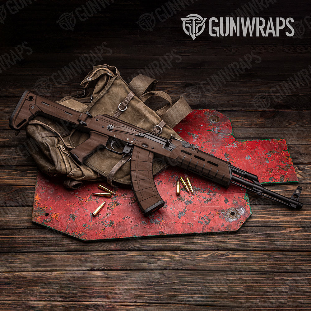 Woodgrain Caracas Gun Skin Vinyl Wrap