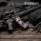 Old School Duck Red Tiger AR-15 Mag & Mag Well Gun Skin Vinyl Wrap