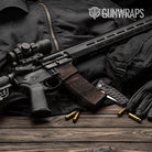 Woodgrain Atlanta AR-15 Mag & Mag Well Gun Skin Vinyl Wrap