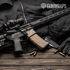 Woodgrain Budapest AR-15 Mag & Mag Well Gun Skin Vinyl Wrap