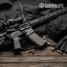 Woodgrain Lagos AR-15 Mag & Mag Well Gun Skin Vinyl Wrap