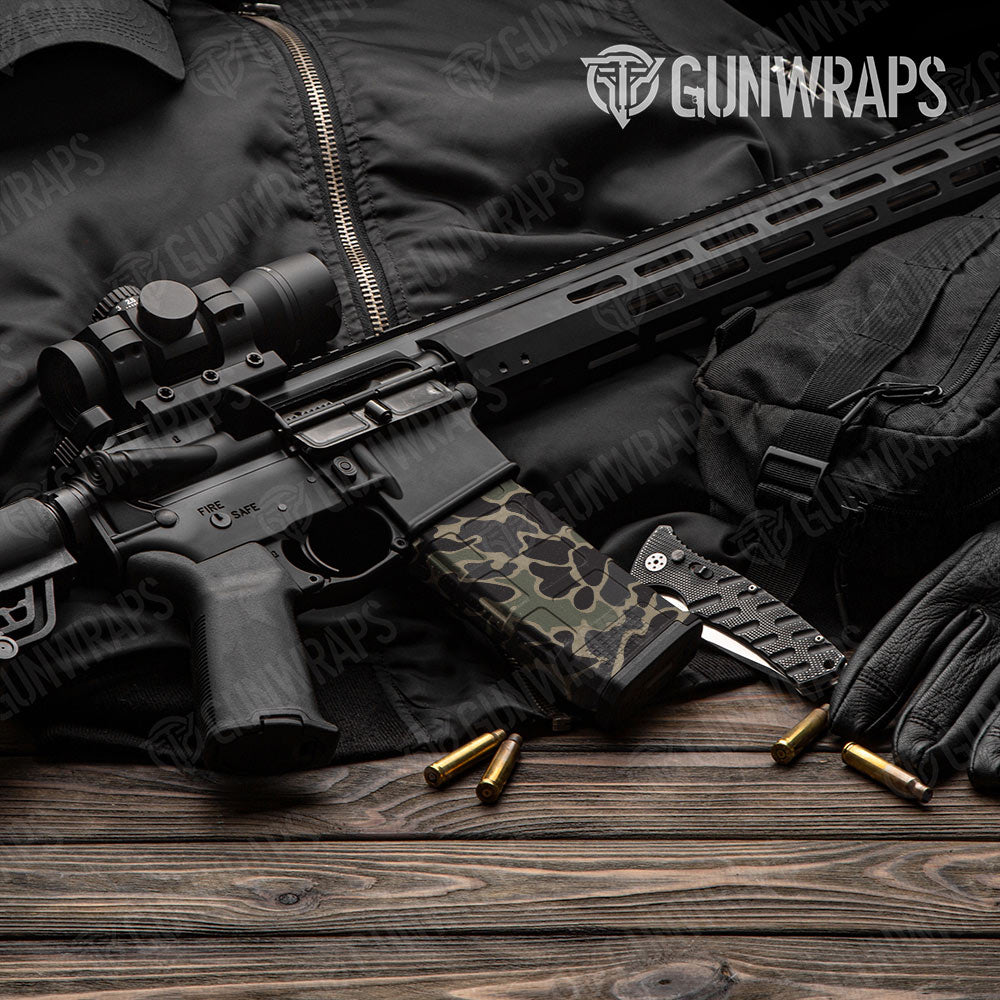 Old School Duck Militant Charcoal AR-15 Mag Gun Skin Vinyl Wrap