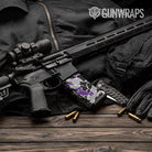 Old School Duck Purple Tiger AR-15 Mag Gun Skin Vinyl Wrap