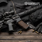 Woodgrain Recife AR-15 Mag Gun Skin Vinyl Wrap