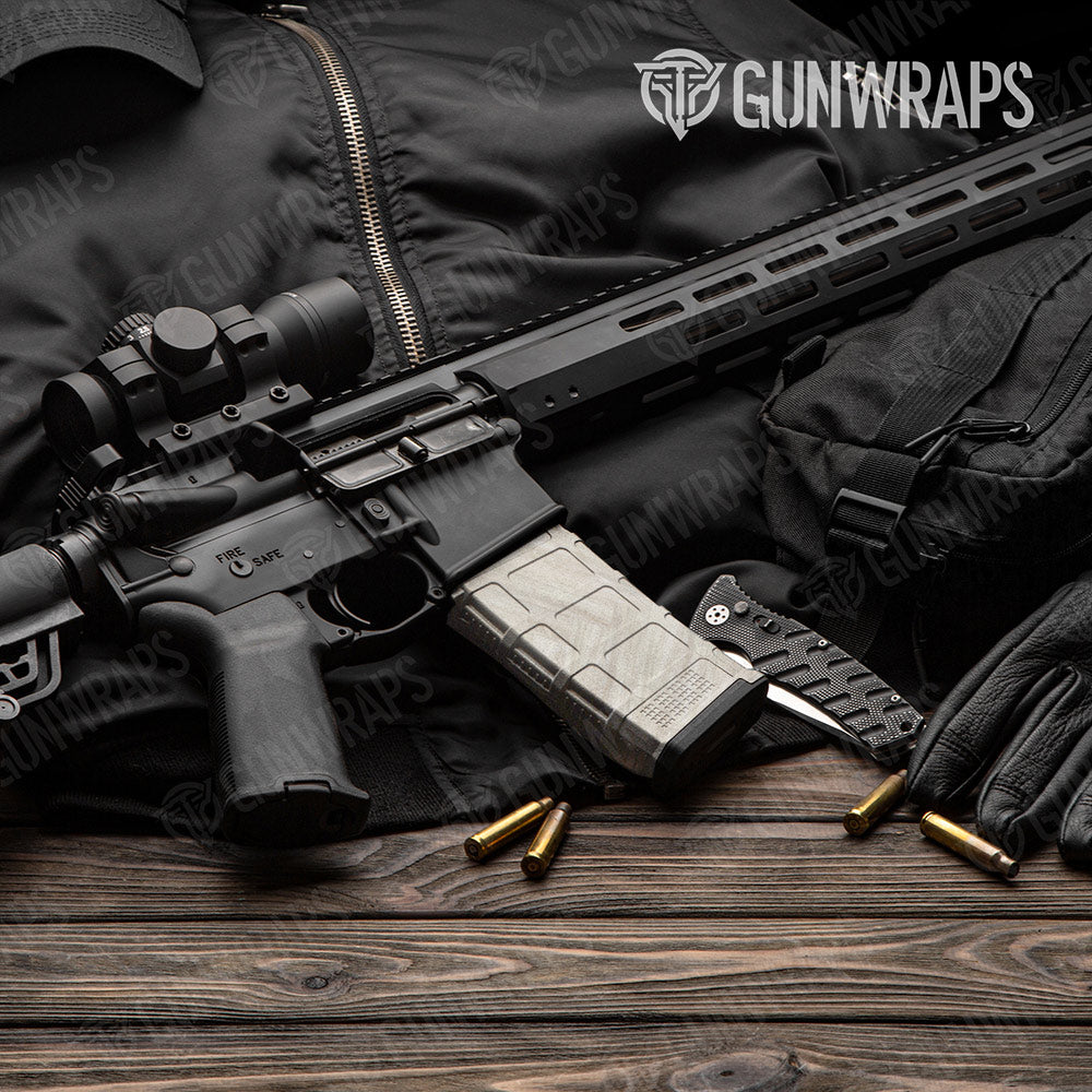 Woodgrain Versailles AR-15 Mag Gun Skin Vinyl Wrap