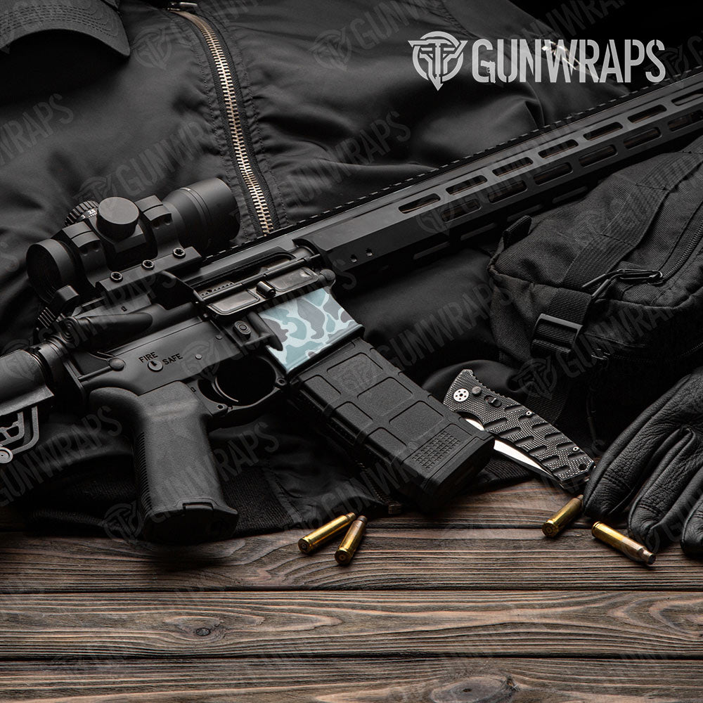 Old School Duck Overcast AR-15 Mag Well Gun Skin Vinyl Wrap
