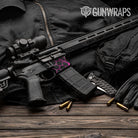 Vivid Hex Magenta AR-15 Mag Well Gun Skin Vinyl Wrap