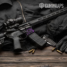 Vivid Hex Purple AR-15 Mag Well Gun Skin Vinyl Wrap