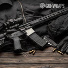 Woodgrain Versailles AR-15 Mag Well Gun Skin Vinyl Wrap