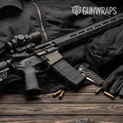 Woodgrain Washington AR-15 Mag Well Gun Skin Vinyl Wrap