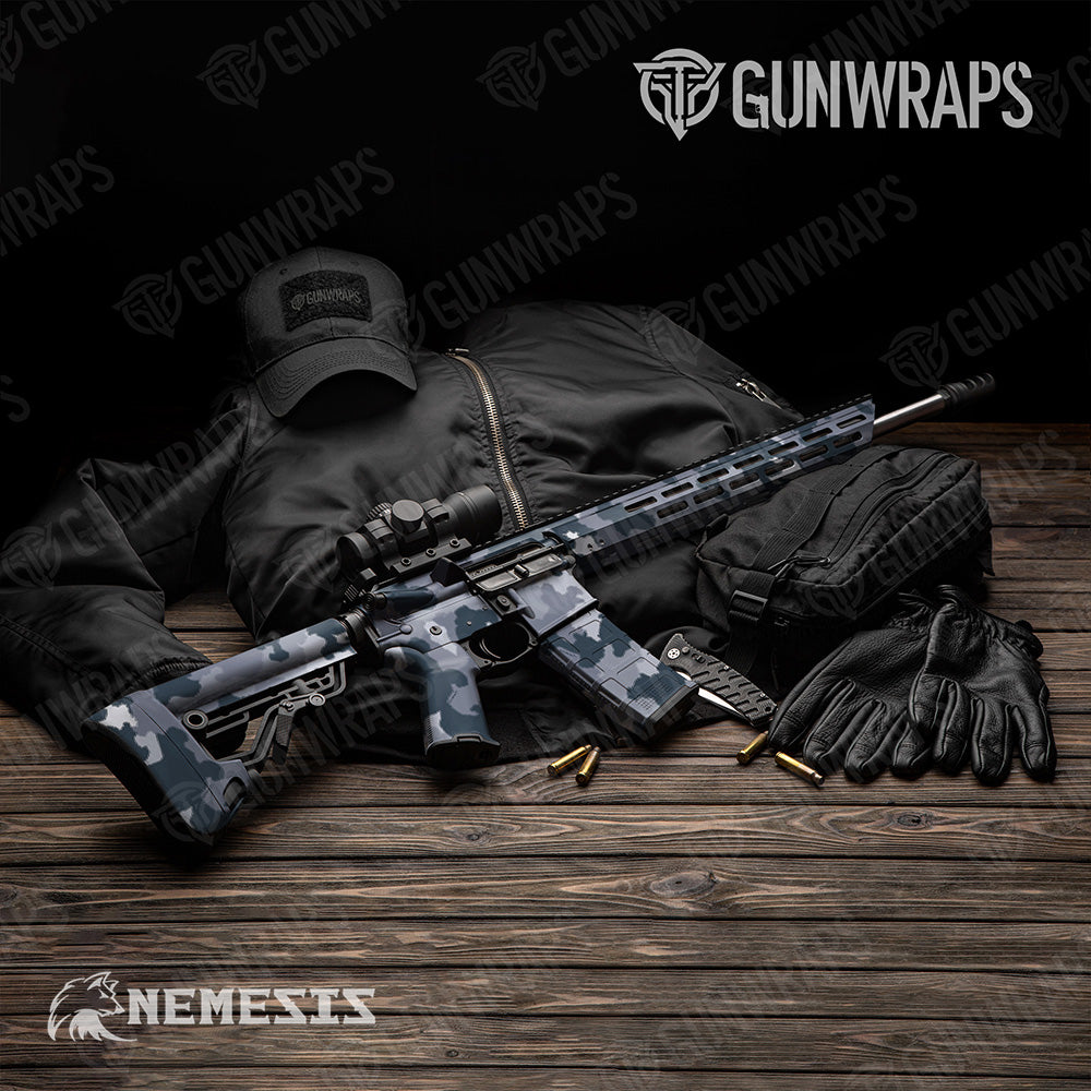 AR 15 Large Nemesis Night Ops Gun Skin Vinyl Wrap