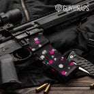 AR 15 Mag & Mag Well Paintball Magenta Tiger Gun Skin Vinyl Wrap