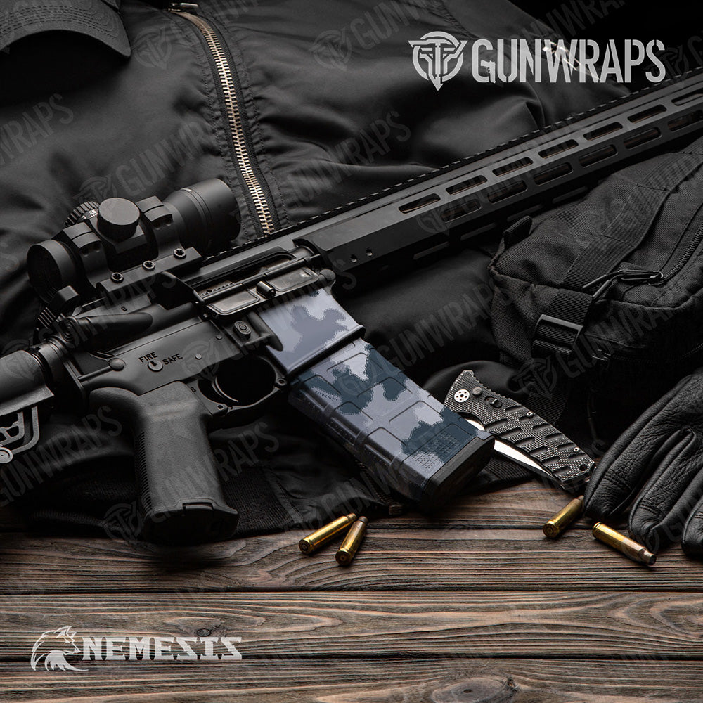 AR 15 Mag & Mag Well Large Nemesis Night Ops Gun Skin Vinyl Wrap