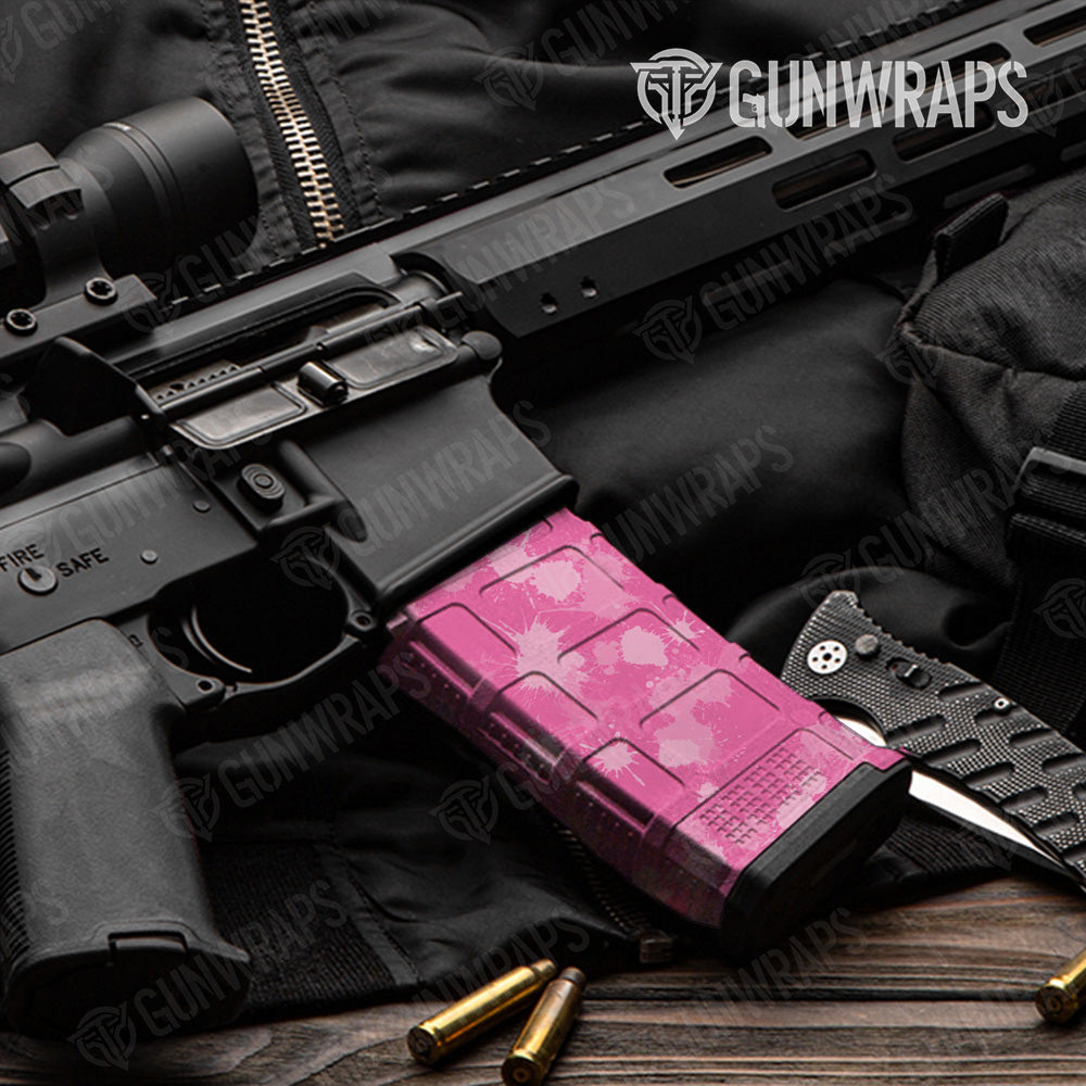 AR 15 Mag Paintball Elite Pink Gun Skin Vinyl Wrap