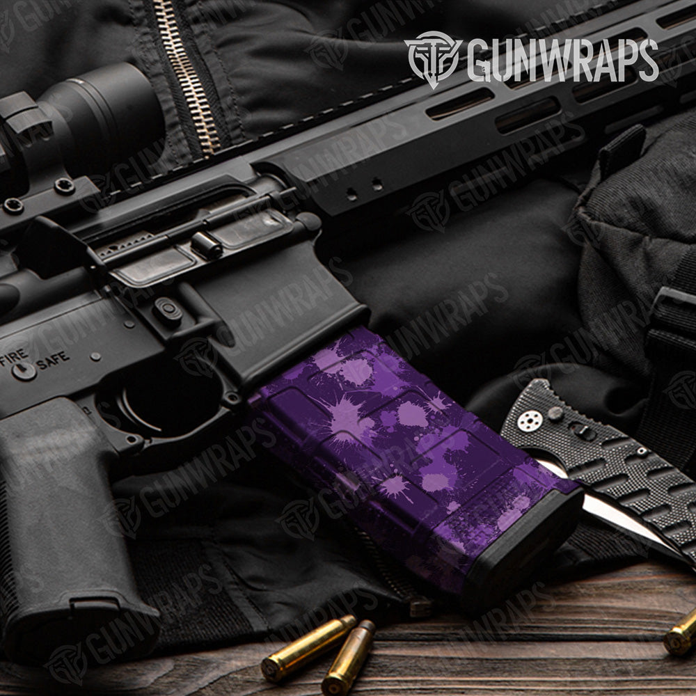 AR 15 Mag Paintball Elite Purple Gun Skin Vinyl Wrap