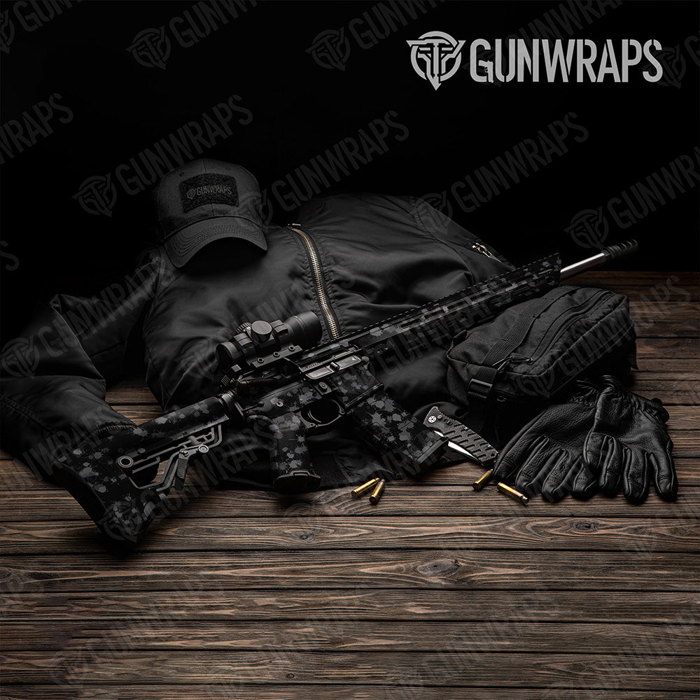 AR 15 Paintball Elite Black Gun Skin Vinyl Wrap