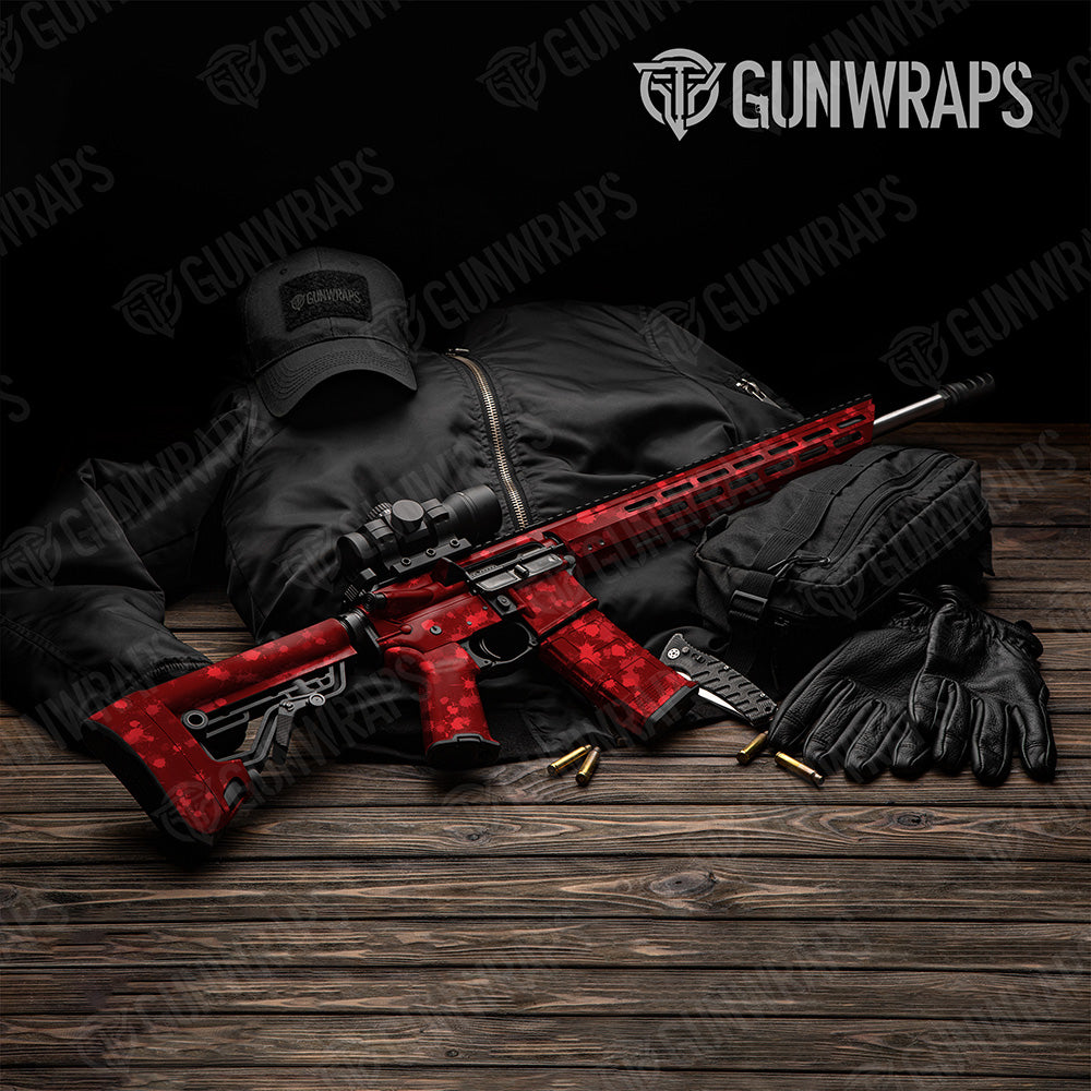 AR 15 Paintball Elite Red Gun Skin Vinyl Wrap