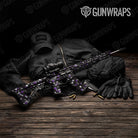 AR 15 Paintball Purple Tiger Gun Skin Vinyl Wrap