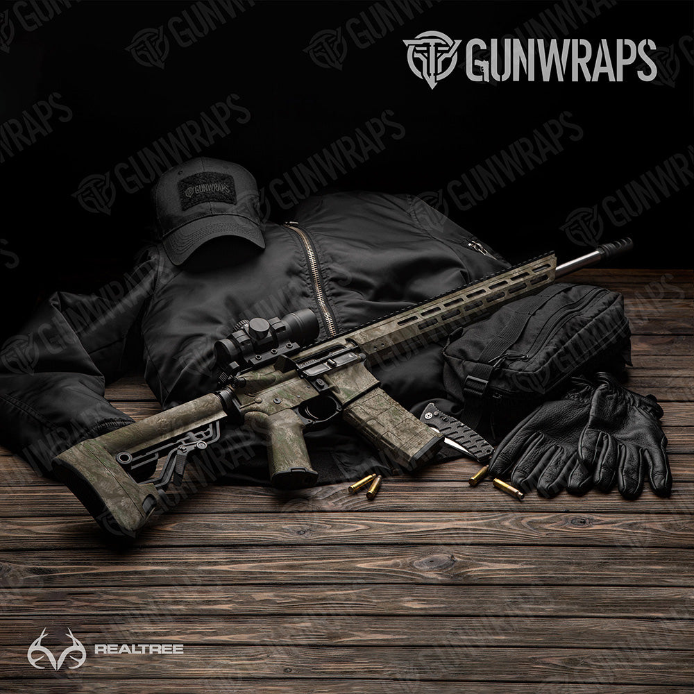 AR-15 Realtree Aspect Riverbend Camo Gun Skin Vinyl Wrap