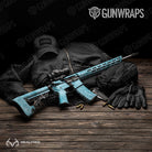 AR-15 Realtree Aspect Sea Blue Camo Gun Skin Vinyl Wrap