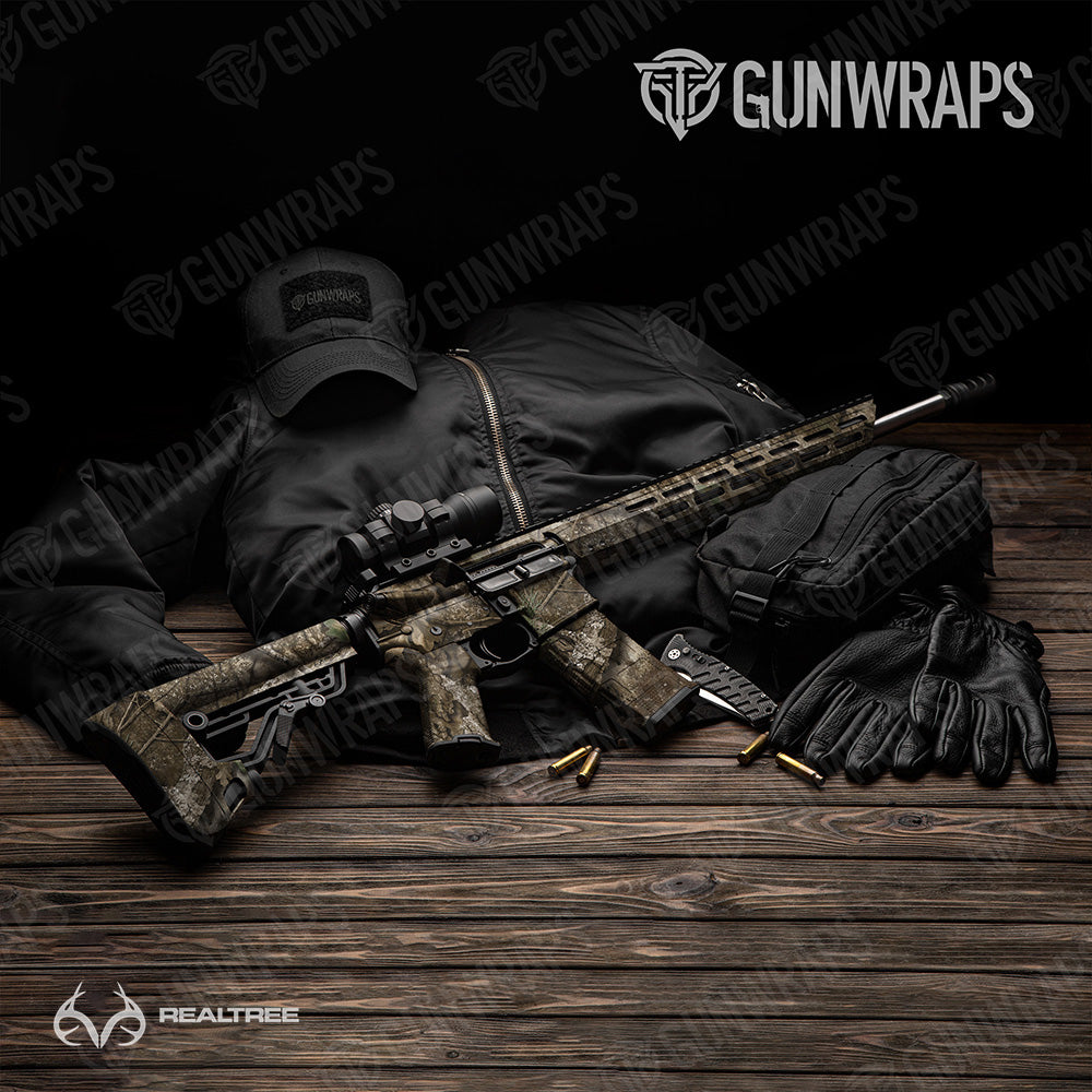 AR 15 Realtree Large APX Camo Gun Skin Vinyl Wrap