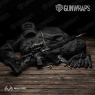 AR 15 Realtree WAV3 Black Camo Gun Skin Vinyl Wrap